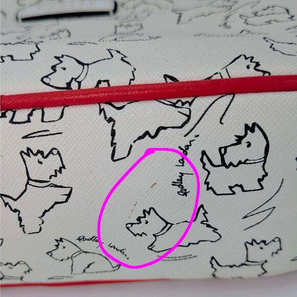 Radley London Sketch Street Crossbody Bag Scottie Dog Print Small Zippered Purse - Picture 13 of 15